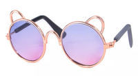 Lunettes de soleil pour animaux de compagnie, aux formes rondes et mignonnes, accessoire de soleil pour chats et chiens, créatif