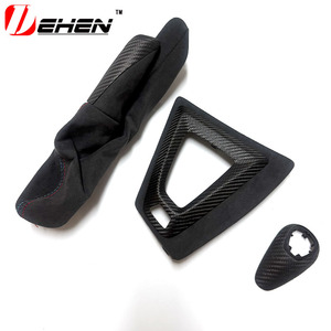 قطع داخلية من ألياف الكربون الحقيقية لسيارة BMW M2 F87 M2C موديلات 2014-2021، غطاء زخرفي للوحة القيادة من الألكانتارا، 10 قطع - Product Image 5