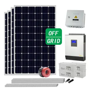 Cina 2.5kw 3kva 3.5kva 5 kva 7.5kw 9kw 35kw dc off grid tutto in una luce solare del pannello di alimentazione a casa aziende agricole generatore di prezzo del sistema