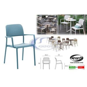 Sillón NARDI Garden Bora con Reposabrazos Azul Claro, Muebles de Patio Elegantes - Product Image 1