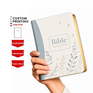 Biblia de Tapa Dura de Alta Calidad, Antiguo y Nuevo Testamento, para Damas, OEM, con Bordes Dorados, Textos Religiosos, Biblia en Inglés - Product Image 1