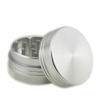 Broyeur d'herbes à fumée en métal moderne à 2 couches de 40 mm avec logo personnalisé Vente en gros d'accessoires pour fumer Broyeur d'herbes au tabac