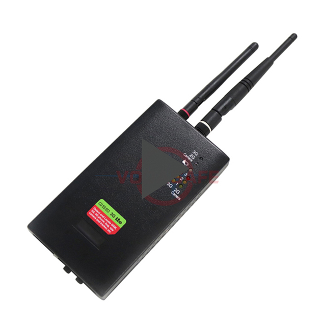 Vodasafe High Power GSM Wireless Bug and Camera Detector Spy Audio Bug and Cell Phone Detector with Alarm System