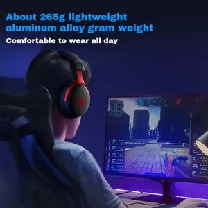 Casque de jeu sans fil MCHOSE V9 Pro à très faible latence, avec haut-parleur dynamique de 50 mm, éclairage RGB et réduction du bruit - Product Image 3