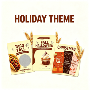 Cartes à gratter pour programme de fidélité de <span class=keywords><strong>restaurant</strong></span>, conception personnalisée, impression de bons cadeaux en papier pour pizzeria, café, pâtisserie, boulangerie - Product Image 2