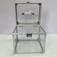 Boîte de maquillage acrylique transparente étui cosmétique à la mode pour organiser des fournitures de bureau ou pour animaux de compagnie de bijoux