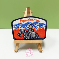 Personnalisation Patchs de broderie de bordure Merrow personnalisés Fer sur des patchs de créateur Patch accessoire de chapeau personnalisé