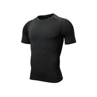 T-shirt de compression personnalisé pour homme, coupe ajustée, pour la gym et le sport, sous-vêtement technique à séchage rapide