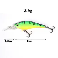 Leurre de pêche en forme de méné coulant lentement, 1 pièce, 5cm, 3.9g, balançoire réaliste, petit poisson, appâts de plongée, appâts d'hiver japonais