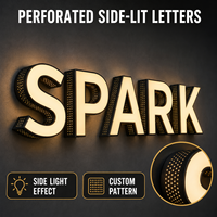 Lettres LED sur mesure pour restaurants, cafés, salons de thé – Enseignes lumineuses 3D extérieures pour publicité, signalétique de devanture de magasin, étanches pour parcs