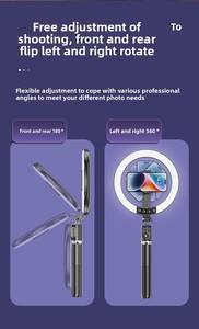 Vente en gros P220Q vente chaude 10 pouces LED lumière droite TikTok anneau lumière <span class=keywords><strong>lampe</strong></span> Selfie bâton pour photographie maquillage diffusion en direct - Product Image 4