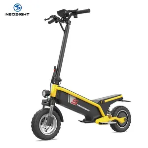 Magazzino del regno unito 45 km/h fuoristrada 500W motore scooter elettrico per adulti con due freni a disco doppio ammortizzatore assorbire sedile e batteria rimovibili