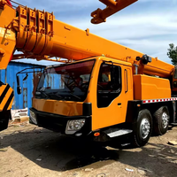 Grue mobile d'occasion de 50 tonnes avec moteur, à vendre, avec rapport et inspection vidéo fournis