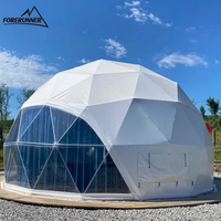 Dôme géodésique en polycarbonate de haute qualité, résistant à l'hiver, pour glamping, 6m, 8m, 20m, tente agricole, gazebo transparent