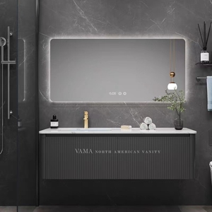 VAMA Meuble-lavabo de salle de bain mural au design moderne personnalisé pour hôtel et <span class=keywords><strong>appartement</strong></span> - Product Image 3