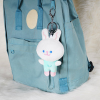 Uyeah OEM/ODM Porte-clés Lapin en Peluche Personnalisé, Breloque Douce en Forme de Lapin, Jouet pour Sac à Dos et Sac à Main, Idéal pour Cadeaux