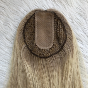 Emeda cá lưới ren lưới tích hợp tóc nổi bật tóc mảnh lụa cơ sở Topper cho phụ nữ - Product Image 1