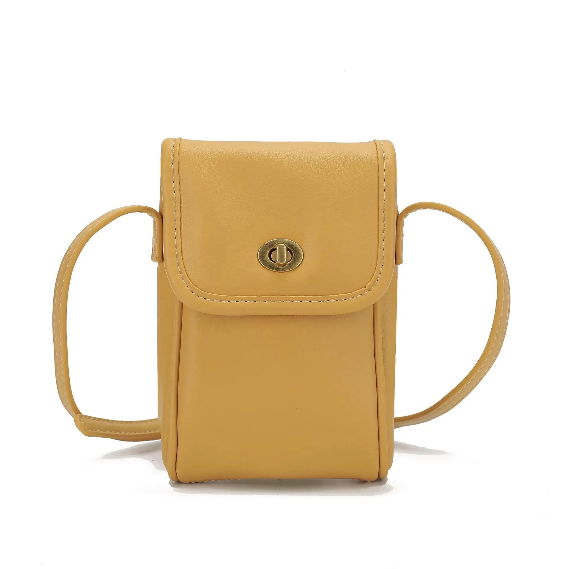 Luxus Cross body Ringer Leder Handy tasche Handy Geldbörse für Frauen PU Geldbörse mit Kreditkarten fächern 5 Farben