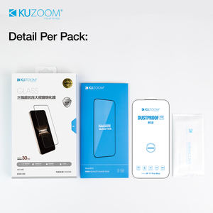 Protector <span class=keywords><strong>de</strong></span> Pantalla para Teléfono Móvil Totalmente Nuevo con Diseño Exclusivo <span class=keywords><strong>de</strong></span> Orificio Antipolvo y Bordes Ultrafinos para los Modelos 13 14 15 16 17 - Product Image 2