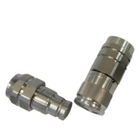 (ISO16028) Raccord rapide hydraulique à face plate en acier inoxydable 1" BSP/NPT pour raccords de tuyaux de mini-chargeuses