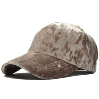 Nouvelle casquette de Baseball en velours doré unisexe automne et hiver mode décontracté chapeau à bord incurvé Hip Hop casquette Bob