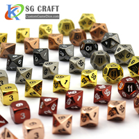 Jeu de société privé RPG personnalisé en gros avec dés en métal polyédrique prix d'usine Logo personnalisable
