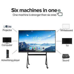 Tablero infrarrojo del sistema del OEM/ODM 4 + 32GB Android 9,0 de la venta caliente del OEM/ODM 4K Whiteboard interactivo del tacto elegante con precio bajo - Product Image 4