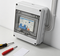 Boîtier de distribution électrique DR en acier IP55 avec panneau de commande de disjoncteur et verrouillage intelligent 63A 100A AC 400V