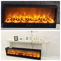Chauffage de cheminée électrique de style européen moderne de haute qualité 80*15*50cm lumière LED autoportante à distance hôtel domestique