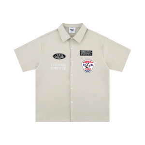Camisas Cargo Personalizadas con Estampado Bordado, Transpirables, Antibolitas, 100% Poliéster, Camisas de Trabajo con Botones para Hombre - Product Image 3