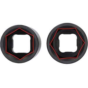 KS TOOLS - 515.0895 1/2'' Special aluminium rims <b>impact</b> <b>socket</b> set for Ford, 18.5 / 19.5 / 20.5 / 21.5 mm (2 pcs) - Product Image 3