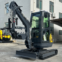 HARGA TERJANGKAU Excavator Mini 2 Ton Mesin Kubota Bersertifikasi EPA CE Euro 5 Distributor Dicari Perlindungan Mini Digger