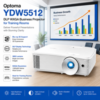 Proyector Empresarial Optoma YDW5512 DLP 720P para Aulas, 3800 Lúmenes con Resolución de 1280x800 y Altavoz Integrado de 10W