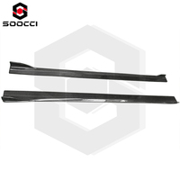 Jupes latérales en fibre de carbone de style FD pour Mercedes Benz classe A W177 AMG A35 A45 CLA W118 séparateurs de jupe latérale seuils de porte inférieurs