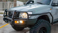 Pare-chocs arrière tout-terrain en acier modifié pour la chasse, avec marchepied latéral, compatible Land Cruiser LC100 (avant et arrière)
