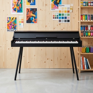 Piano numérique droit B 105 avec clavier 88 touches sensible à la force de frappe et pieds en métal triple, idéal pour la maison et les examens - Product Image 1