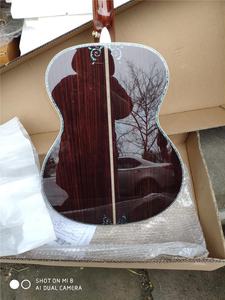 <span class=keywords><strong>Guitarra</strong></span> Acústica de Lujo de 40 Pulgadas con Incrustaciones Artesanales, <span class=keywords><strong>Guitarra</strong></span> Electroacústica, <span class=keywords><strong>Guitarra</strong></span> Hecha a Mano de Madera Sólida - Product Image 3