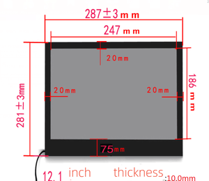 Pantalla de publicidad Monitor transparente panel de TV <span class=keywords><strong>LCD</strong></span> transparente de 12,1 pulgadas - Product Image 6