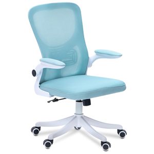 Comfortable Modern <b>Blue</b> Nylon Fabric Visitors <b>Chairs</b> Reception Ergonomic Swivel Executive Office <b>Chair</b> for Party Bar - Product Image 1