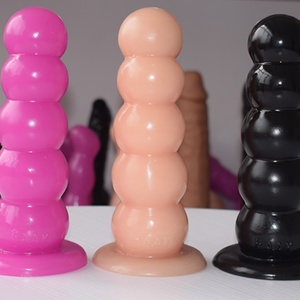 FAAK 054 Anus Beads Anal Plug Mental Healthy Easy Clean Perfect Softness and Hardness Realistic <b>Dildo</b> - Product Image 3