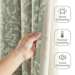 Cortinas Antimicrobianas con Diseño de 90 Pulgadas, Insonorizantes, con Protección UV, Aislantes, Opacas, con Ojales para Dormitorio - Product Image 4