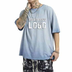 Camisetas Deportivas Holgadas Vintage Lavadas al por Mayor de Alta Calidad con Hombros Caídos para Hombre - Product Image 4