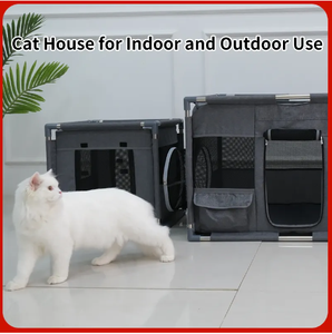 2025 nuevo transpirable pequeño portátil para mascotas corralito para gatos cerca para perros tela Oxford cuadrado jaula para mascotas sala de entrega - Product Image 3