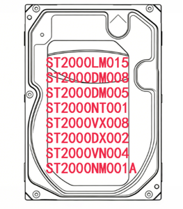 ฮาร์ดไดรฟ์ภายในขนาด 2TB รุ่น ST2000LM015 ST2000DM008 ST2000DM005 ST2000NT001ST2000VX008 ST2000DX002 ST2000VN004 ST2000NM001A - Product Image 1