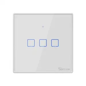 SONOFF T2 EU 3GANG RF 433Mhz remote wifi ewelink controlled power smart light switch Neutral and live wire