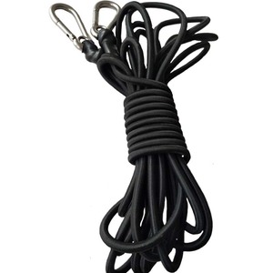 เชือกยางยืดคาราบิเนอร์สแตนเลส 6 มม- 150 ซม. พร้อมตะขอสำหรับอุปกรณ์เดินป่าตั้งแคมป์กลางแจ้ง - Product Image 2