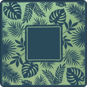 Luxe Mahjong Tafelmatten Natuurlijk Neopreen Antislip Waterdicht Palmgroen Blad Mahjong Mat voor Amerikaans Mahjong - Product Image 1