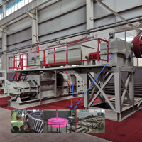 Ligne de production automatique de briques à grand rendement Four à tunnel pour briques de frittage d'argile Machine de fabrication de briques sous vide en plastique dur