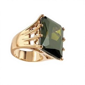 TESS <span class=keywords><strong>JEWELRY</strong></span> 波西米亚榄尖形切割水晶和水钻月亮形爪形镶嵌男女通用戒指，带其他镀金工艺，适合送礼场合 - Product Image 3
