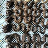 Extensions de cheveux en plumes H6 de cheveux indiens bruts de haute qualité avec nano perles 100 cheveux humains vierges